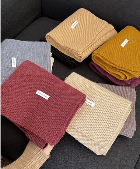 simple rib muffler/9color
