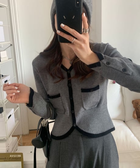 waist shape cardigan/3color