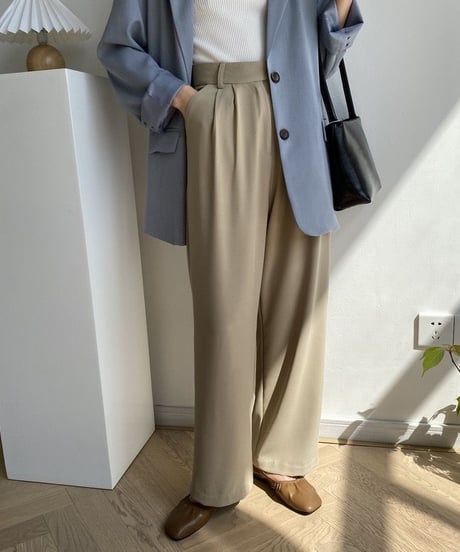 basic wide  pants/2color