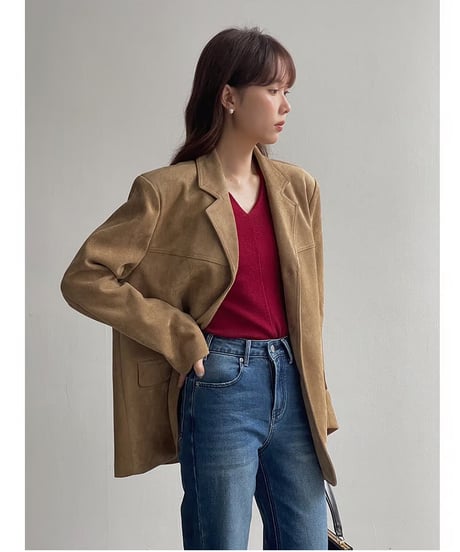 suède tailored jacket