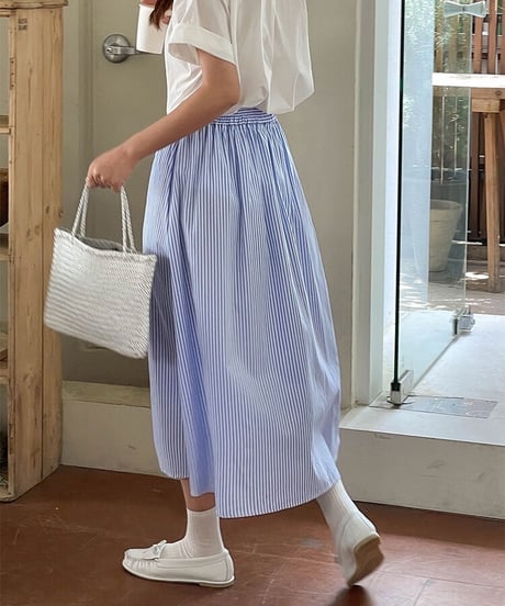 stripe marin skirt/2color