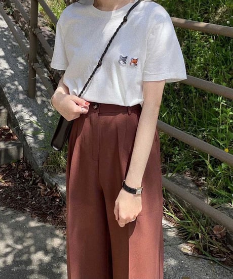 [OUTLET]color center press slacks/2color