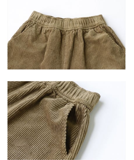 corduroy short pants/3color