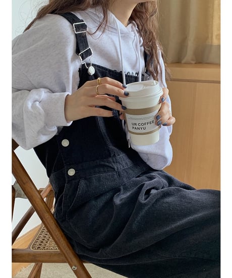11w corduroy overall/2color
