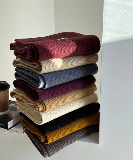 simple rib muffler/9color