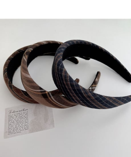check headband /3color