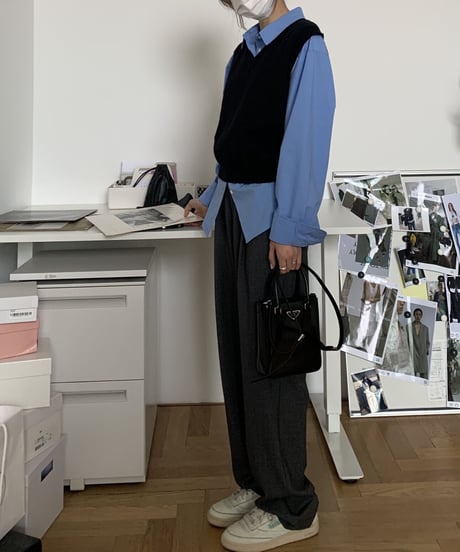 [OUTLET]double pocket color shirt/5color