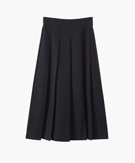 front box pleats skirt/2color