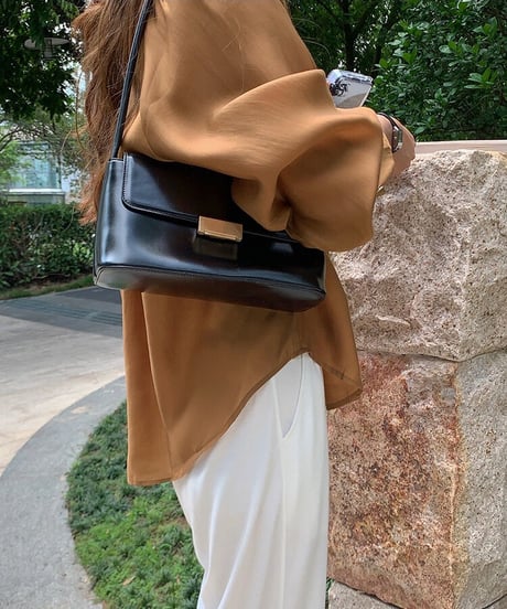 tencel satin blouse(ネコポス)