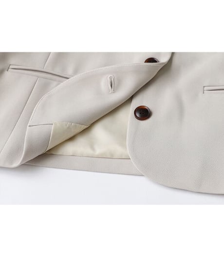 no collar button jacket/3color