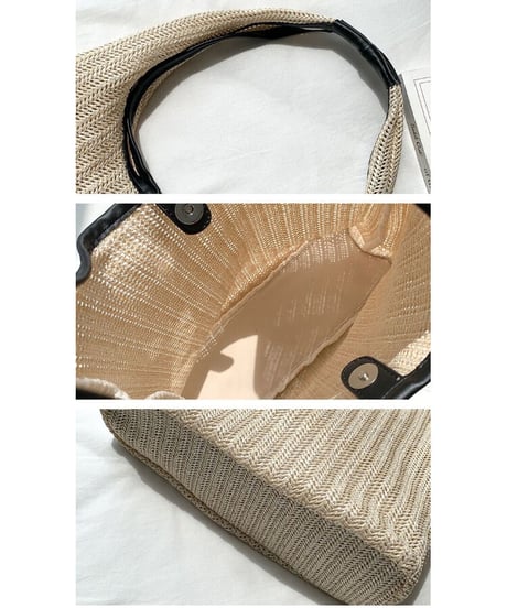 summer piping  tote bag/3color