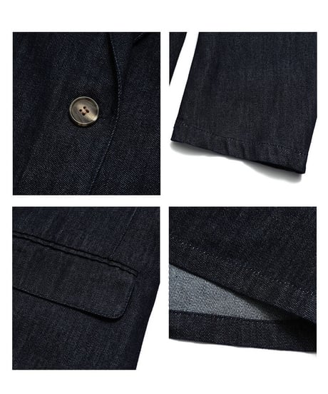[OUTLET]denim tailored jacket