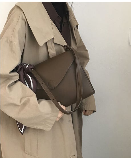 simple shoulder bag & scarf/3color