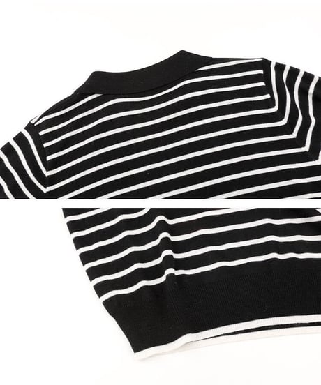 border skipper knit tee/2color