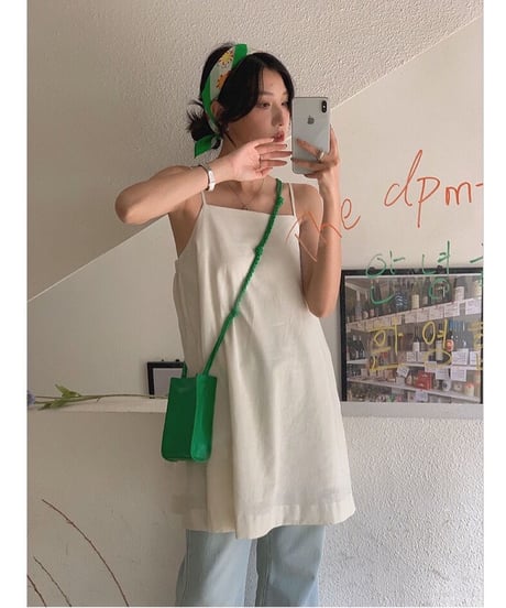 [OUTLET]linen camisole tunic/2color(ネコポス)