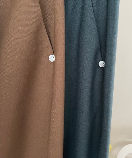 button pencil skirt/3color
