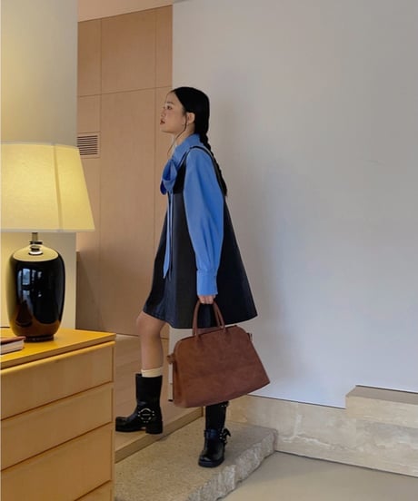 eco leather jumper skirt