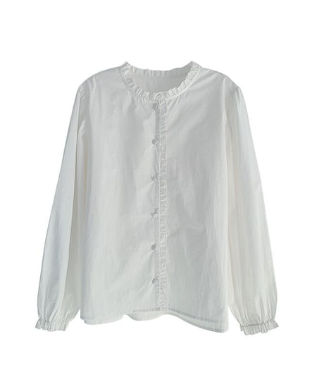 [OUTLET]frill volume sleeve blouse/2color