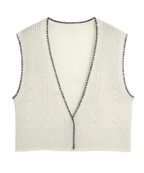 v neck mohair knit vest(ネコポス)