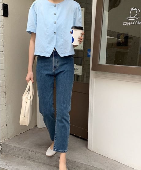 linen jacket (half sleeve)/3color