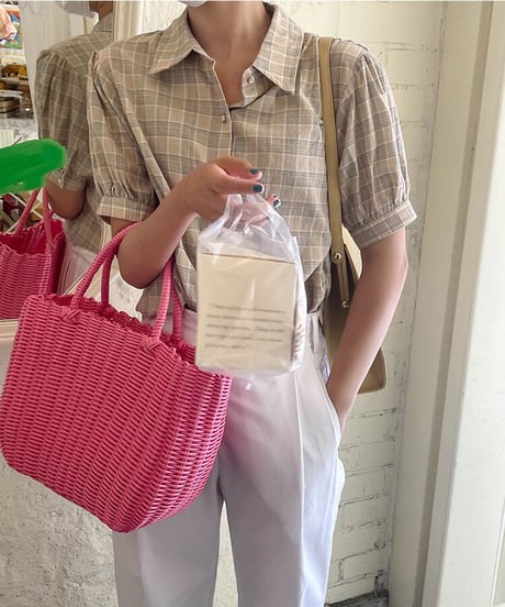 retro check shirt(half sleeve)/2color(ネコポス)