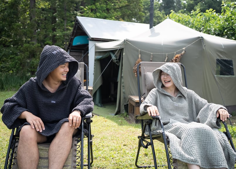 The サウナ サウナポンチョ TITSD サウナポンチョ（Black）【送料無料】 | SaunaCamp. SHOP