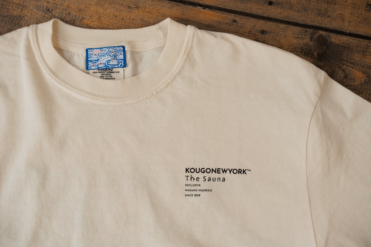 2025【KougoNewyork × The Sauna】大自然刺繍Tシャツ | The S
