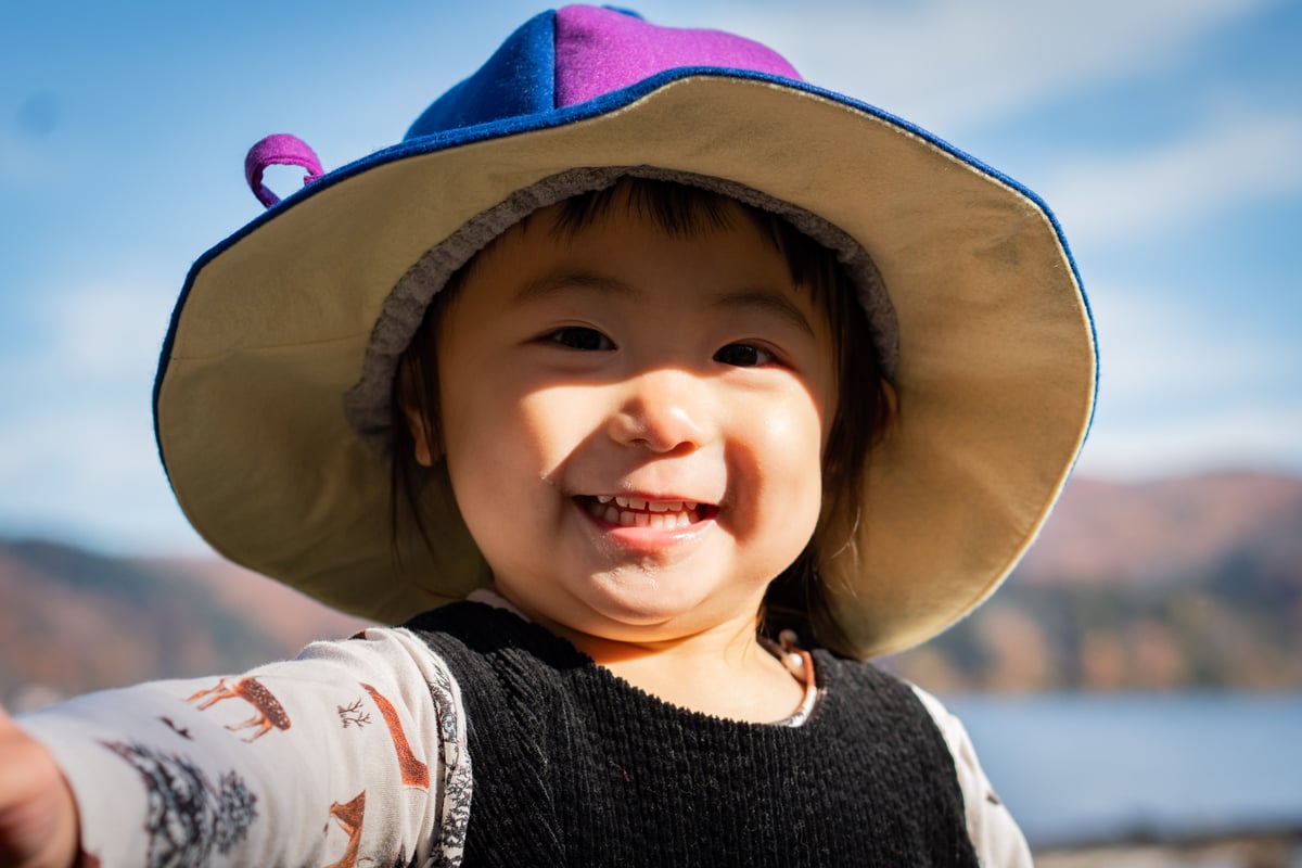 Kids】UKIYOサウナハット あお・むらさき・みずいろ・あいぼりー | The