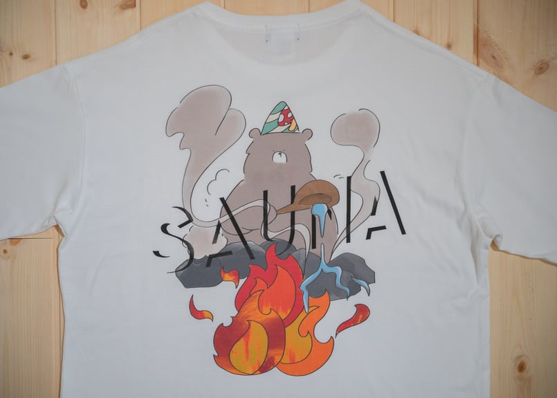 The Sauna Tシャツ 2025【KougoNewyork × The Sauna】大自然刺繍Tシャツ | The S
