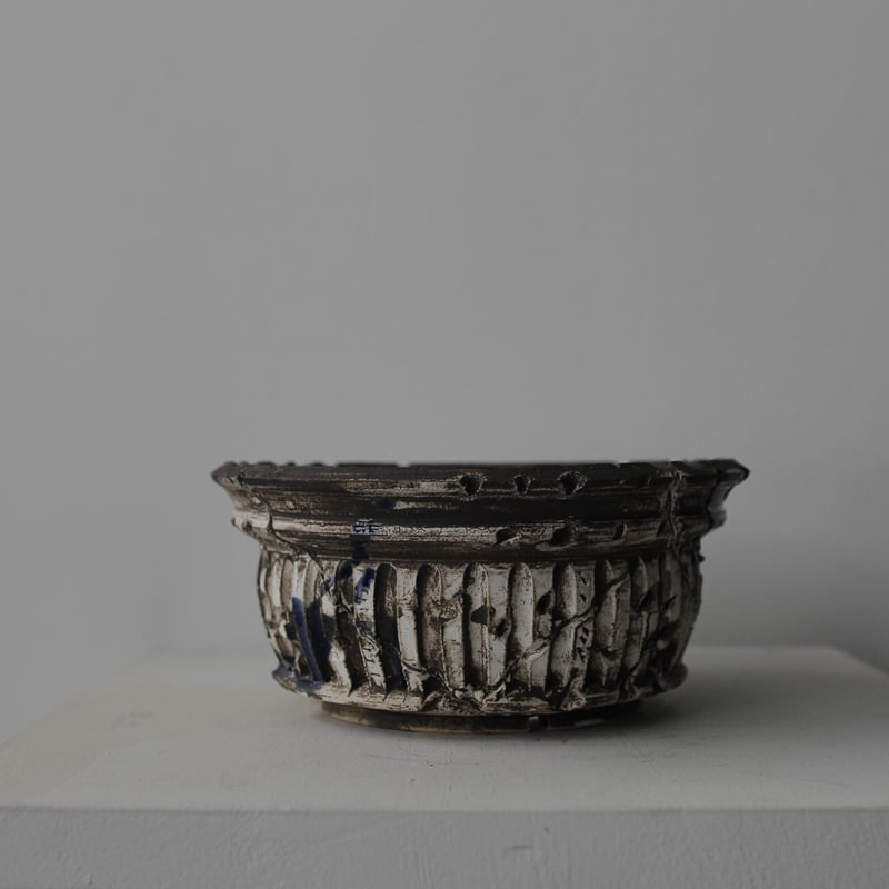 保田 修作 粉引鎬鉢 Blue(20) | sou.