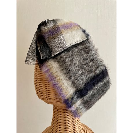 【一点物】fur ribbon/Navy