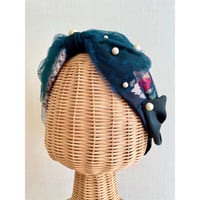 【一点物】Ribbon & pearl/Black