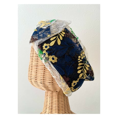 【一点物】Embroidery Lace Hair band
