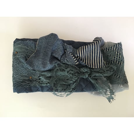 【一点物】Denim quilt/Blue