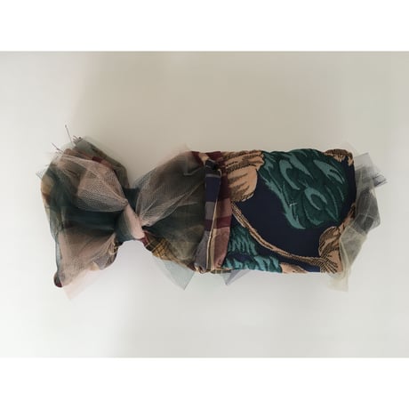 【一点物】Plaid JQ ribbon/Navy