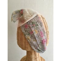 【一点物】Flower tulle /White