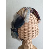 【一点物】Plaid JQ ribbon/Navy