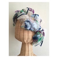 【刺繍シリーズ】flower embroidery/Blue