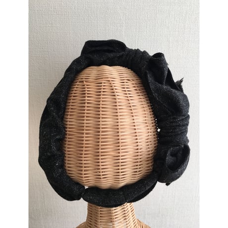 tweed ribbon/Black