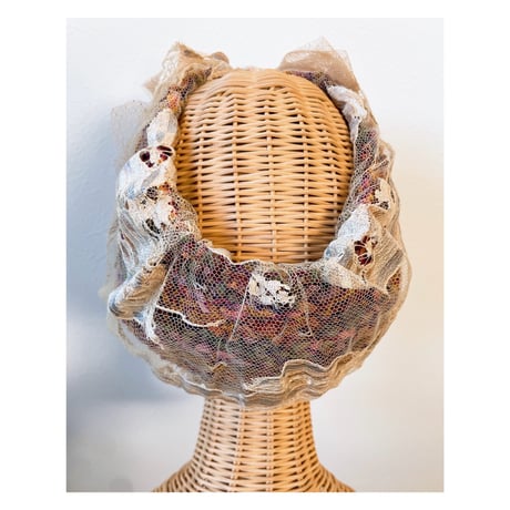 【レースシリーズ】flower ribbon/Beige
