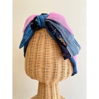 【一点物】mix ribbon turban/Pink