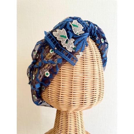 【一点物】chamomile ribbon/Navy