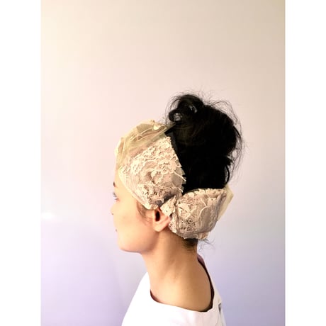 【一点物】gradational ribbon/Beige