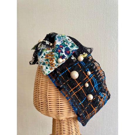 checkered pattern/Black