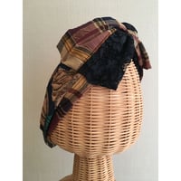【チェックシリーズ】Plaid Lace Ribbon/Navy
