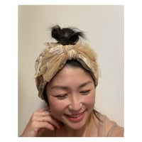 【レースシリーズ】flower ribbon/Beige