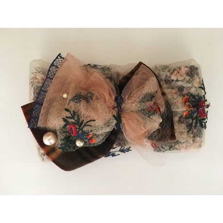 【一点物】Small flower embroidery/Pink