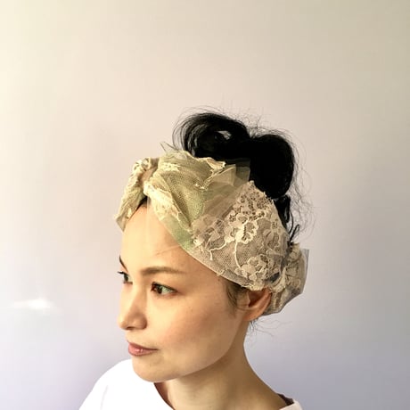 【一点物】gradational ribbon/Beige
