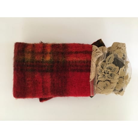 【一点物】wool ribbon/Red