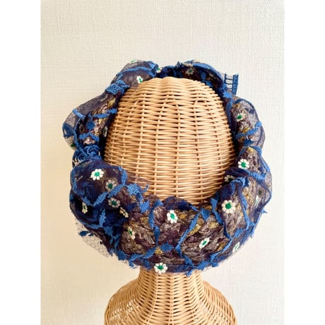 【一点物】chamomile ribbon/Navy